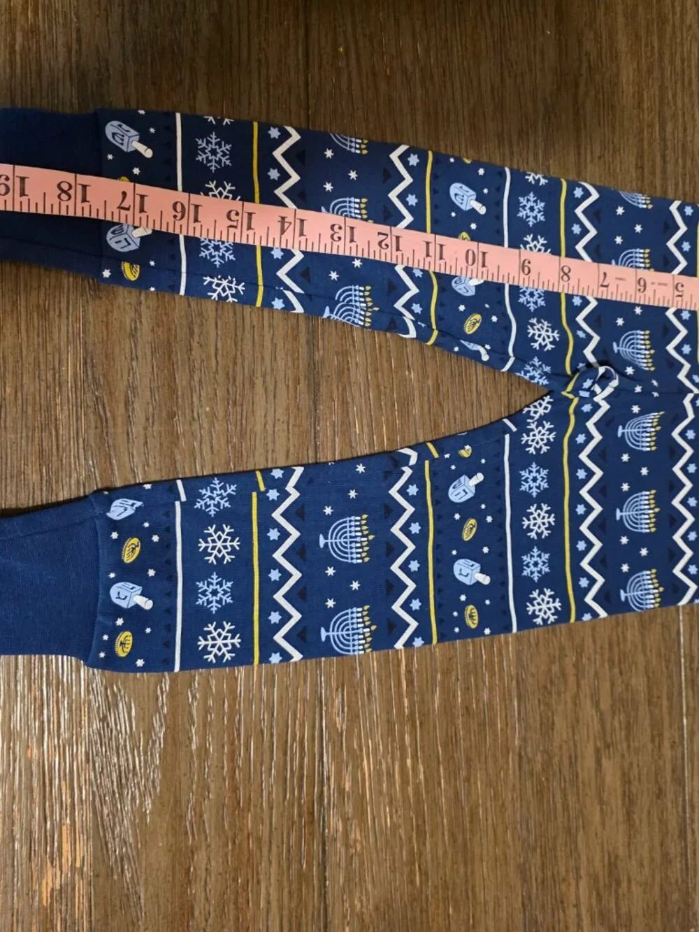 Petit Lem Hanukkah Fair Isle Organic Cotton Pajamas NWT 2T Blue Holiday